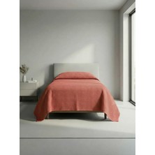 Sofline Premium %100 Pamuk Tek Kişilik Yazlık Pike, Yatak Örtüsü, Terletmez Kumaş(PUDRA RENK) (160x240cm)