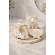 The Mark Decor Modern Lüks Inci Dekoratif 5’li Obje Seti - Handmade Salon, Konsol & Raf Ev Dekorasyonu