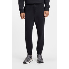 Boss Erkek Normal Kesim Beli ve Paçası Lastikli Esnek Pamuklu Lacivert Eşofman Altı 50555505-402