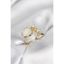 Alvo Store Buğz Gold Renk Kutup Yıldızı Model Kadın Yüzük