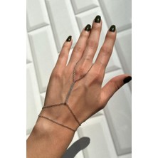 Spossy Silver Jewelry Ortası Çizgi Tasarım Şahmeran