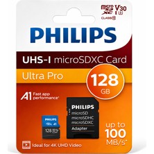 Philips Ultra Pro 128GB Micro Sdxc Hafıza Kartı (100MB/S Uhs-I)