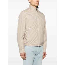 Paul & Shark Erkek Normal Kesim Dik Yaka Fermuarlı Uzun Kollu Bej Ceket 25412210-029