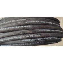 Fireflex 5MM(İç Çap) - 10MM Fıreflex Üstü Tekstil Örgülü Akaryakıt Hortumu 1 Metre