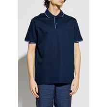 Paul & Shark Erkek Regular Fit Pamuklu Kısa Kollu Lacivert Polo Yaka T-Shirt 25411219A-013