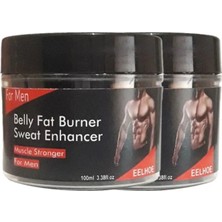 No35 Eelhoe 2li Adet Belly Fatburner Sweat Enhancer Erkeklere Özel Vücut Şekillendirici Kremi 100 ml