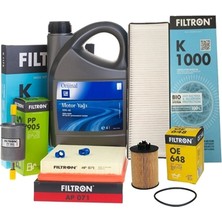 Chevrolet / Aveo Filtron 1.4 Benzinli Motor Bakım Seti Gm 5W30 4 Lt Yağlı 2010-2011