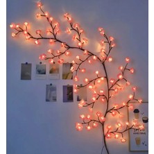 Kiraz Çiçeği Duvar Dekorasyonu 144 LED 8 Mod - Ağaç Dalı Duvar Aydınlatma Uzaktan Kumandalı