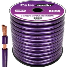 Ayt Poke PK-1409 4ga 30 Metre Silikon Oto Amfi Güç Kablosu