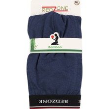 Redzone Büyük Beden Likralı Bambu Boxer / İndigo