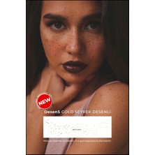 Özbience Yüz ve Vücut Için Transfer Sticker, 2 Adet, Seyrek Çil Dövme Tasarımı