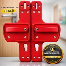 Hilal Kimya  Bariyerli Kapı Kolu | Çocuk Güvenlikli |Okul ve Eğitim Alanları İçin Güvenli Seçim