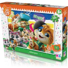 NW NessiWorld Ks Games 44 Cats 100 Parça Puzzle