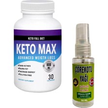 No35 Keto Max Destekleyici Ürün 30'lu x 1 Adet + Masaj Yağı 30 ml
