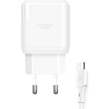 Ayt Powerway QCM30 18W Hızlı Şarj Adaptörü + Micro USB Kablo Seti