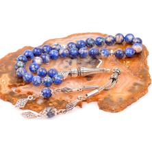 Taş Sandığı Mavi Alacalı Jade Taşı Tesbih (8 Mm)