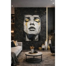 Ahsen resim çerçeve Kırılmaz Cam Tablo 5mm (Kalın) - Ev Işyeri Duvar Dekorasyonu - Soyut Tasarımlar (Dikey)