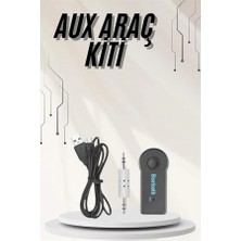 Ucuz Tekno Yeni Nesil Bluetooth Aux Araç Kiti Siyah Tv Tablet Telefon Araç Araba