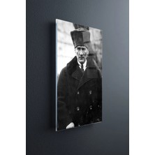 Ahsen resim çerçeve Atatürk Siyah Beyaz Kırılmaz Cam Tablo
