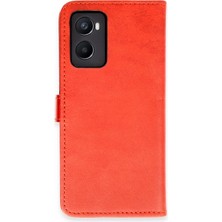 Buğz Oppo A96 Kılıf Trend S Plus Kapaklı Kılıf - Kırmızı