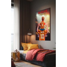 Ahsen resim çerçeve Sarı Kırmızı Kişiye Özel Baba Oğul Kanvas Tablo