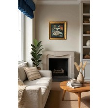 Ahsen resim çerçeve Çerçeveli Doğal Taş Üzerine Semazen Temalı Sürrealist Baskı Tablo (Derviş)