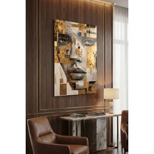 Ahsen resim çerçeve Kırılmaz Cam Tablo 5mm (Kalın) - Ev Işyeri Duvar Dekorasyonu - Soyut Tasarımlar (Dikey)