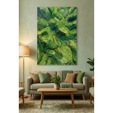 Ahsen resim çerçeve Kırılmaz Cam Tablo 5mm (Kalın) - Ev Işyeri Duvar Dekorasyonu - Soyut Çiçek Tasarımlar (Dikey)