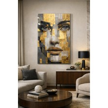 Ahsen resim çerçeve Kırılmaz Cam Tablo 5mm (Kalın) - Ev Işyeri Duvar Dekorasyonu - Soyut Tasarımlar (Dikey)