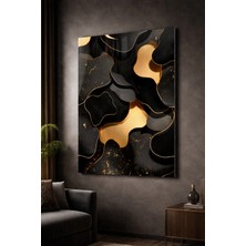 Ahsen resim çerçeve Kırılmaz Cam Tablo 5mm (Kalın) - Ev Işyeri Duvar Dekorasyonu - Soyut Tasarımlar (Dikey)