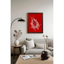 Ahsen resim çerçeve Çerçeveli Kaligrafi Yazılı Tablo - Yunus Emre