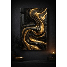 Ahsen resim çerçeve Kırılmaz Cam Tablo 5mm (Kalın) - Ev Işyeri Duvar Dekorasyonu – Soyut Modern Tasarımlar (Dikey)