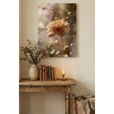 Ahsen resim çerçeve Kırılmaz Cam Tablo 5mm (Kalın) - Ev Işyeri Duvar Dekorasyonu - Soyut Çiçek Tasarımlar (Dikey)