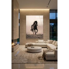 Ahsen resim çerçeve Kırılmaz Cam Tablo 5mm (Kalın) - Ev Işyeri Duvar Dekorasyonu – Siyah At Tasarımlar (Dikey)