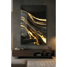 Ahsen resim çerçeve Kırılmaz Cam Tablo 5mm (Kalın) - Ev Işyeri Duvar Dekorasyonu - Soyut Modern Tasarımlar (Dikey)