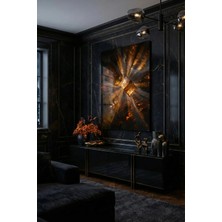 Ahsen resim çerçeve Kırılmaz Cam Tablo 5mm (Kalın) - Ev Işyeri Duvar Dekorasyonu – Soyut Modern Tasarımlar (Dikey)