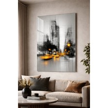 Ahsen resim çerçeve Kırılmaz Cam Tablo 5mm (Kalın) - Ev Işyeri Duvar Dekorasyonu - Soyut Tasarımlar (Dikey)