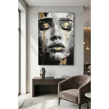 Ahsen resim çerçeve Kırılmaz Cam Tablo 5mm (Kalın) - Ev Işyeri Duvar Dekorasyonu - Soyut Tasarımlar (Dikey)