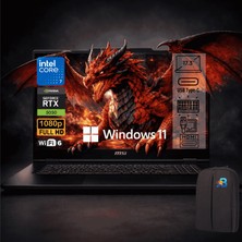 MSI Venturepro 17 A2RWEG-027XTR Intel Core 7 240H 16GB 512GB SSD RTX5050 Windows 11 Pro 17.3" Fhd 144Hz Notebook (Asbertech Çanta Hediyeli)