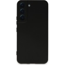 Buğz Samsung Galaxy S22 Kılıf Nano Içi Kadife Silikon - Siyah