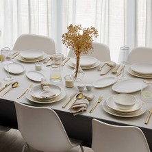 Evaliza Elegant Gold 30 Parça 6 Kişilik Yemek Takımı