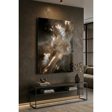 Ahsen resim çerçeve Kırılmaz Cam Tablo 5mm (Kalın) - Ev Işyeri Duvar Dekorasyonu - Soyut Kelebek Tasarımlar (Dikey)