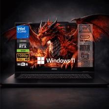 MSI Venturepro 17 A2RWEG-027XTR Intel Core 7 240H 16GB 512GB SSD RTX5050 Windows 11 Pro 17.3" Fhd 144Hz Notebook