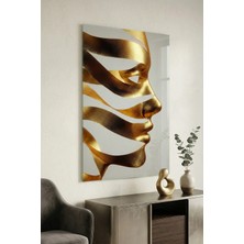 Ahsen resim çerçeve Kırılmaz Cam Tablo 5mm (Kalın) - Ev Işyeri Duvar Dekorasyonu - Soyut Tasarımlar (Dikey)