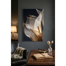 Ahsen resim çerçeve Kırılmaz Cam Tablo 5mm (Kalın) - Ev Işyeri Duvar Dekorasyonu - Soyut Çiçek Tasarımlar (Dikey)