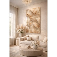 Ahsen resim çerçeve Kırılmaz Cam Tablo 5mm (Kalın) - Ev Işyeri Duvar Dekorasyonu – Soyut Çiçek Tasarımlar (Dikey)