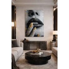 Ahsen resim çerçeve Kırılmaz Cam Tablo 5mm (Kalın) - Ev Işyeri Duvar Dekorasyonu - Soyut Tasarımlar (Dikey)