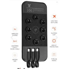 Verto Snapron SNP-3003 10.000 Mah Vantuzlu Wireless Kablosuz ve 3in1 Kablolu Powerbank