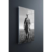 Ahsen resim çerçeve Atatürk Siyah Beyaz Kırılmaz Cam Tablo