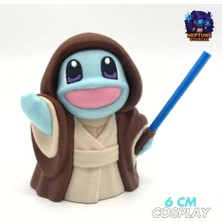 Neptune3D #0007 Jedi Squirtle Pokemon Figürü (Star Wars)